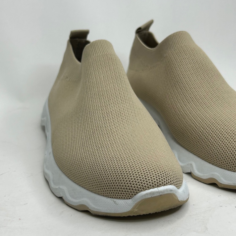 Tommy Bahama Sock Knit Jogger Sneakers Womens 9.5 Beige/Tan‎ Slip On 70 688372